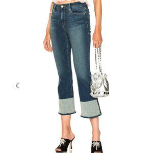 FRAME Denim Le Crop Mini Boot Reverse Overlock Cuff Jeans 30